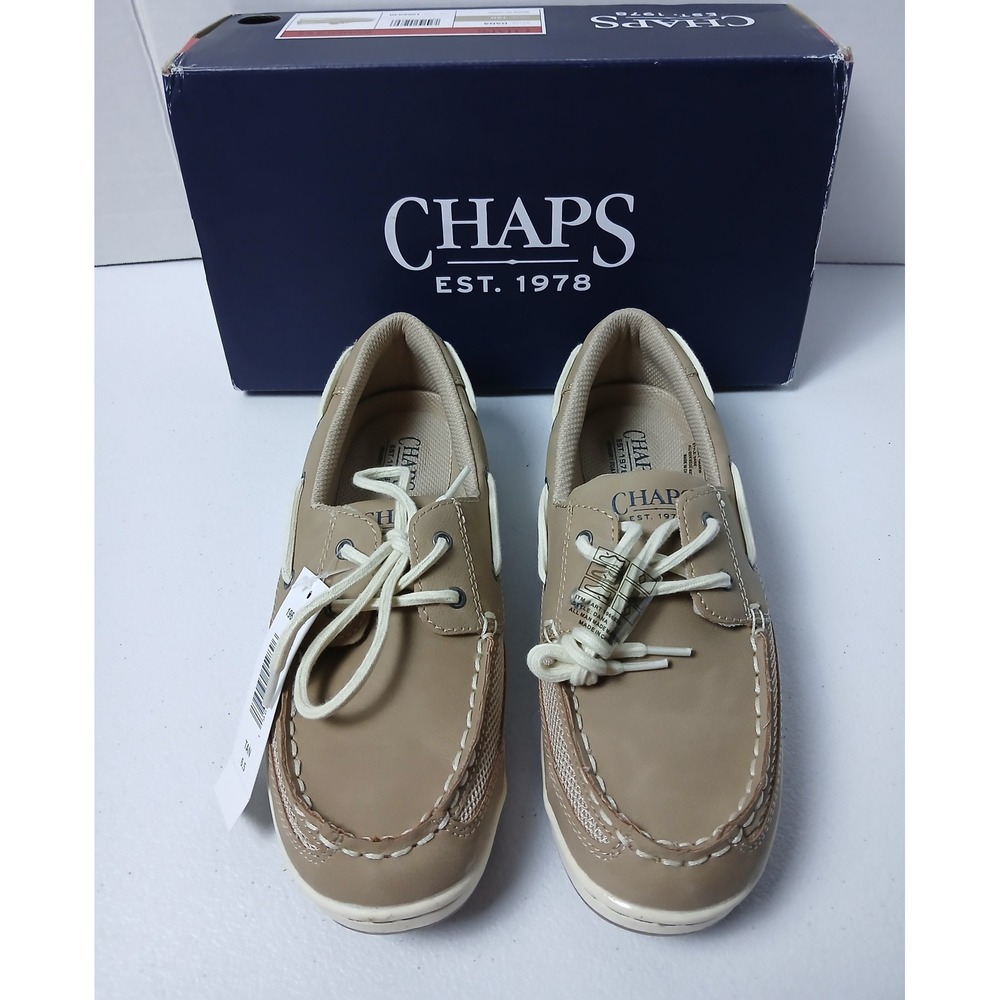 Chaps Dana Womens Boat Shoes Tan Mesh Memory Foam Loafers 1966930 Size 6.5 NEW - Picture 6 of 10